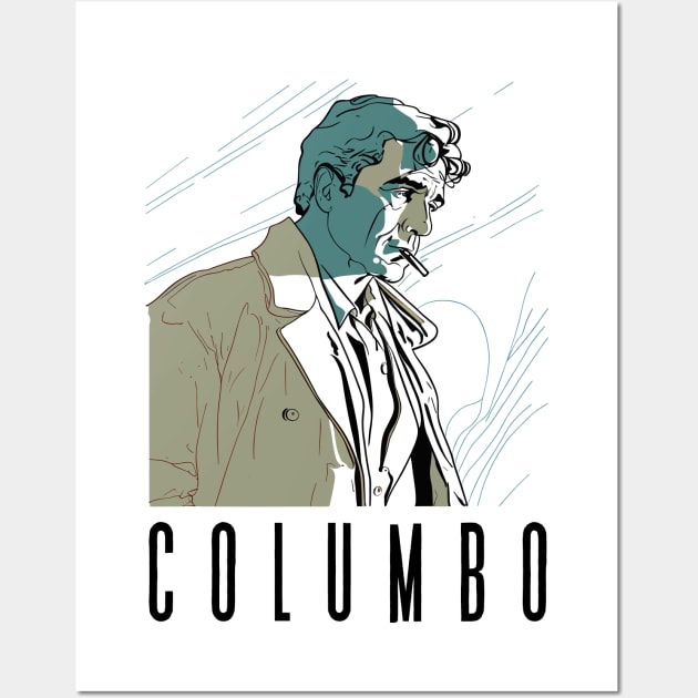 Columbo --- Retro Fan Artwork Wall Art by DankFutura